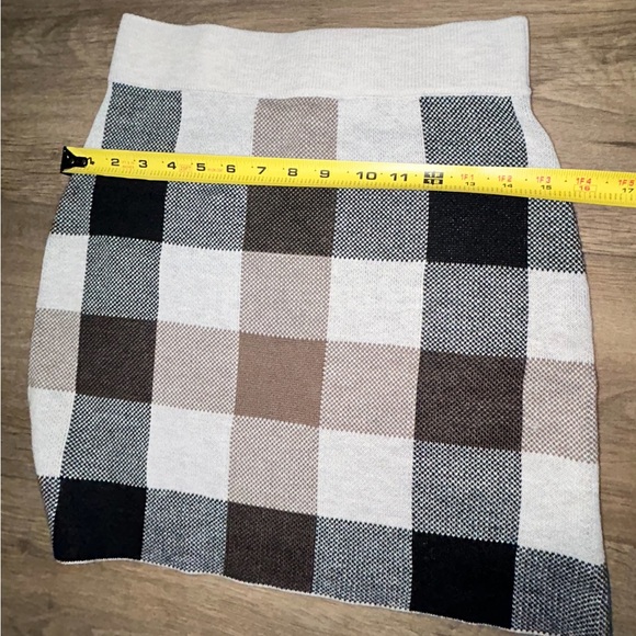 Loft Plaid Mini Skirt Size XS Petite - Picture 3 of 4